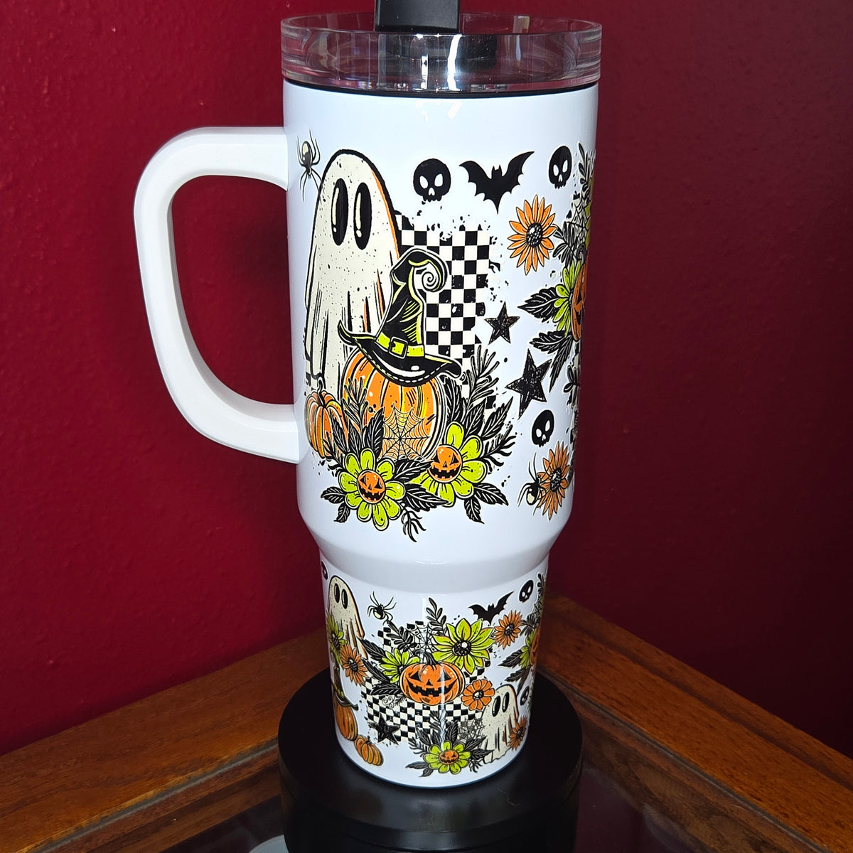 40oz Tumbler - Cute Holloween Ghosts