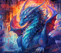 20oz SUBLIMATED DUO SKINNY TUMBLER - Dark Fantasy Dragon 2