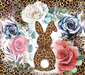 20oz SUBLIMATED DUO SKINNY TUMBLER - Floral Bunny Spots