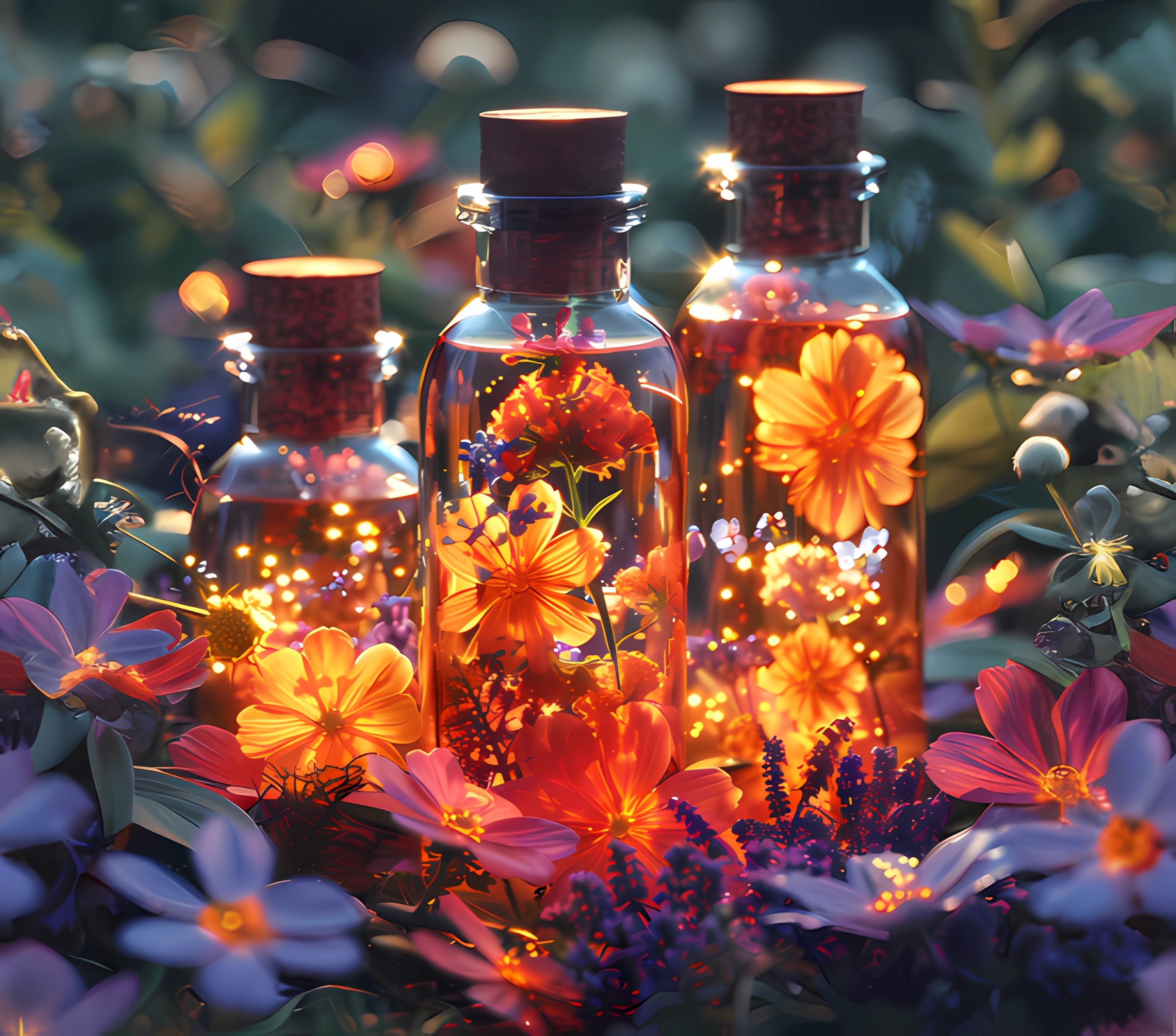 20oz SUBLIMATED DUO SKINNY TUMBLER - Flower Summer 11