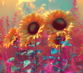 20oz SUBLIMATED DUO SKINNY TUMBLER - Flower Summer 3