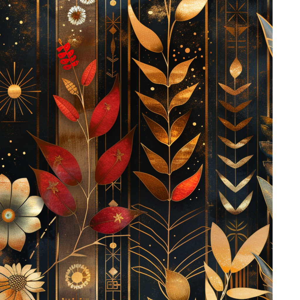 20oz SUBLIMATED DUO SKINNY TUMBLER - Golden Art Deco 4