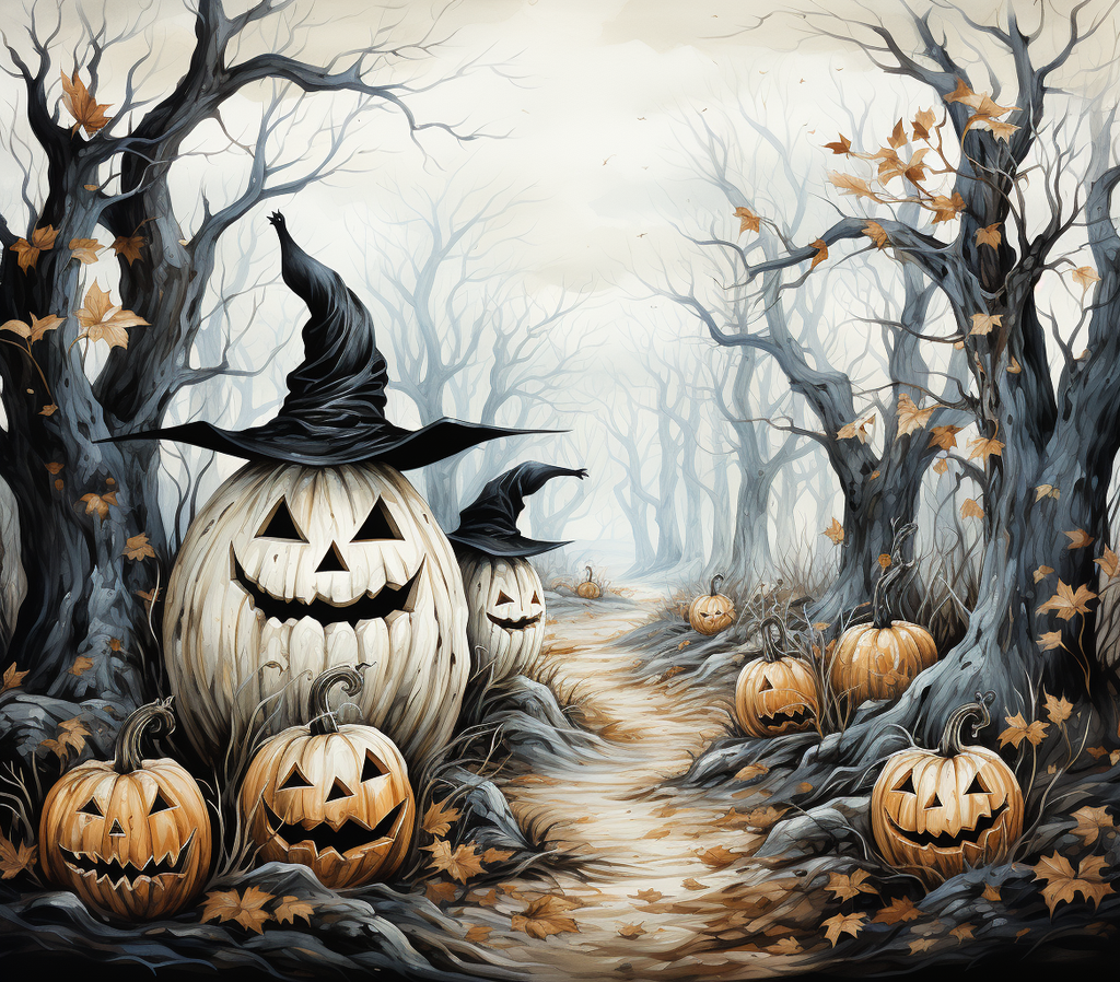 20oz SUBLIMATED DUO SKINNY TUMBLER - Halloween 10