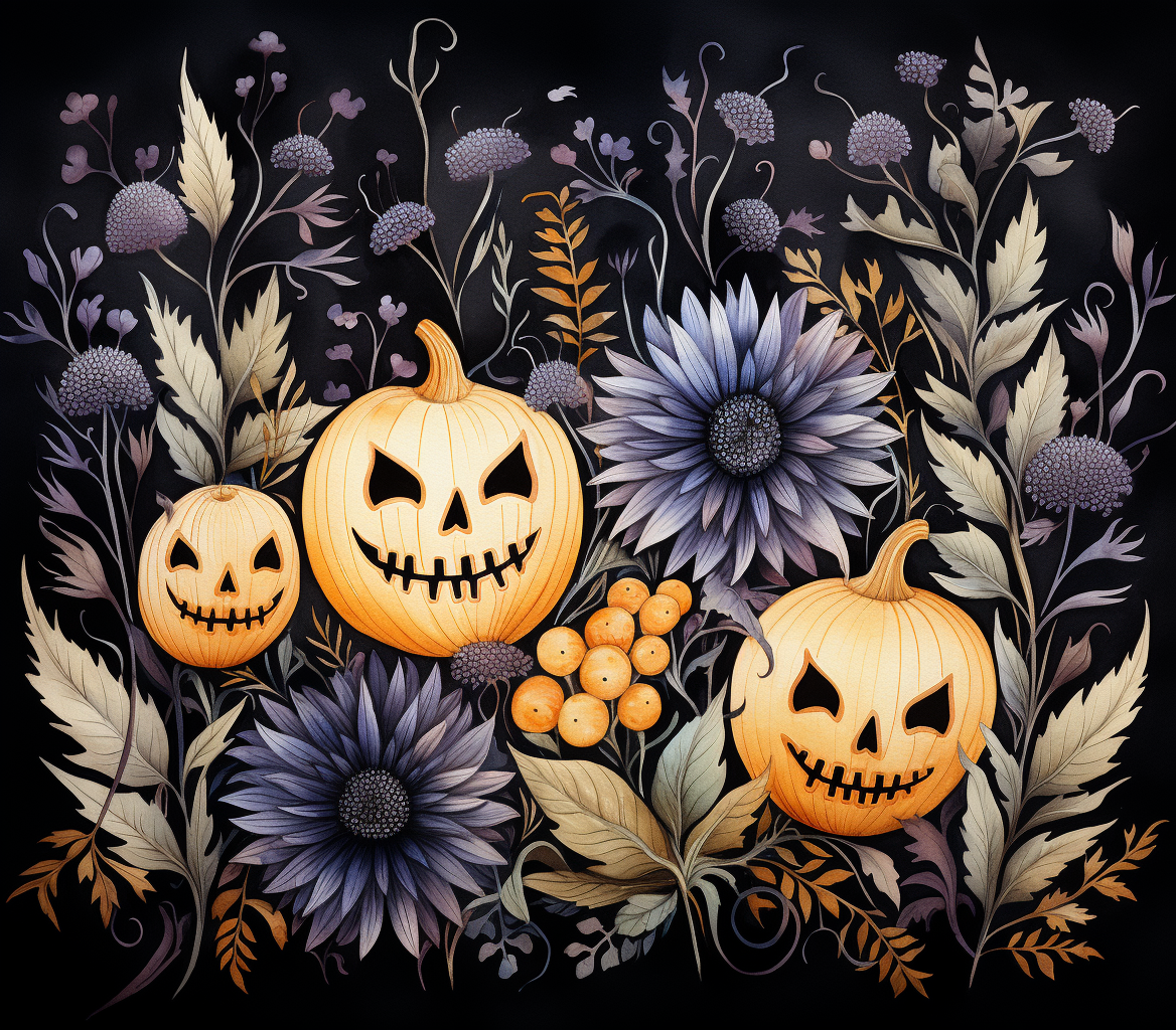 20oz SUBLIMATED DUO SKINNY TUMBLER - Halloween 12