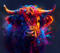 20oz SUBLIMATED DUO SKINNY TUMBLER - Highland Cow 2