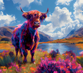 20oz SUBLIMATED DUO SKINNY TUMBLER - Highland Cow 4