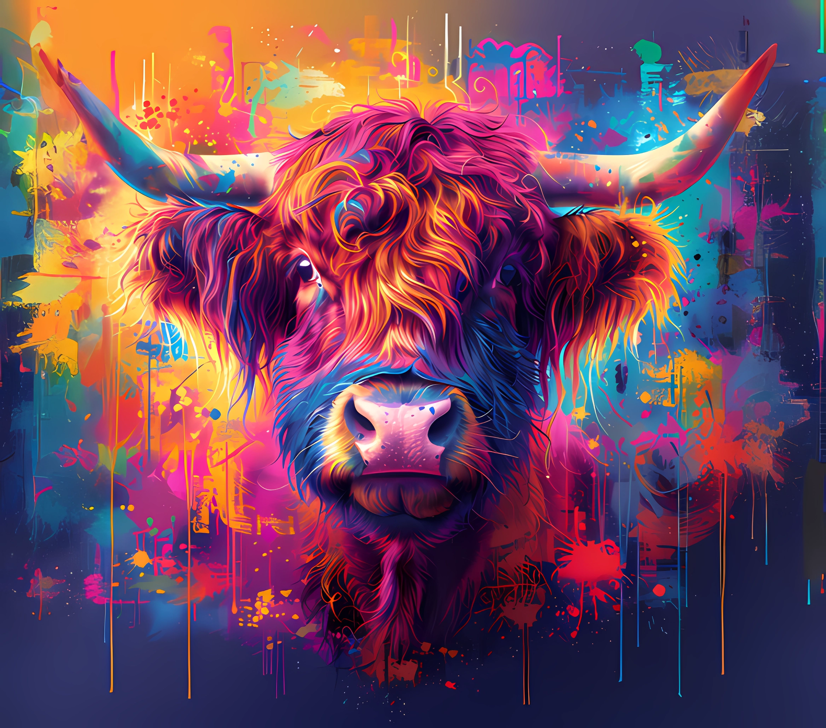 20oz SUBLIMATED DUO SKINNY TUMBLER - Highland Cow 7