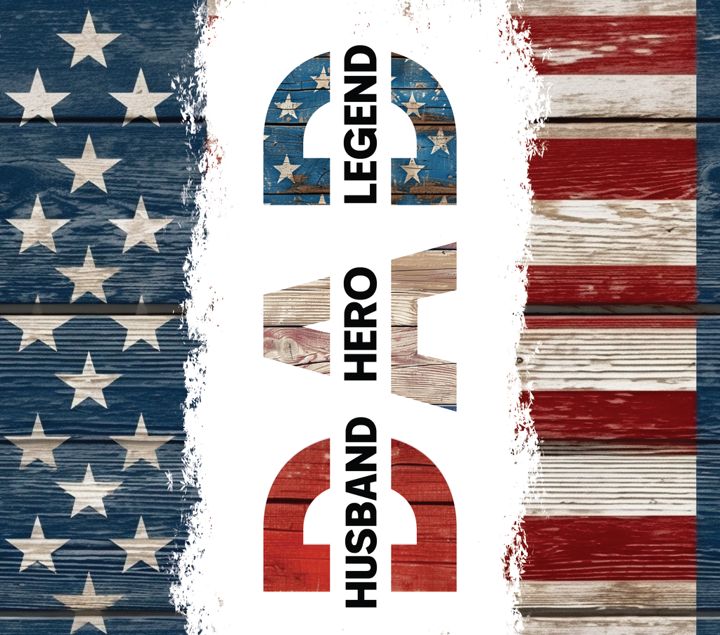 20oz SUBLIMATED DUO SKINNY TUMBLER - Husband Hero Legend