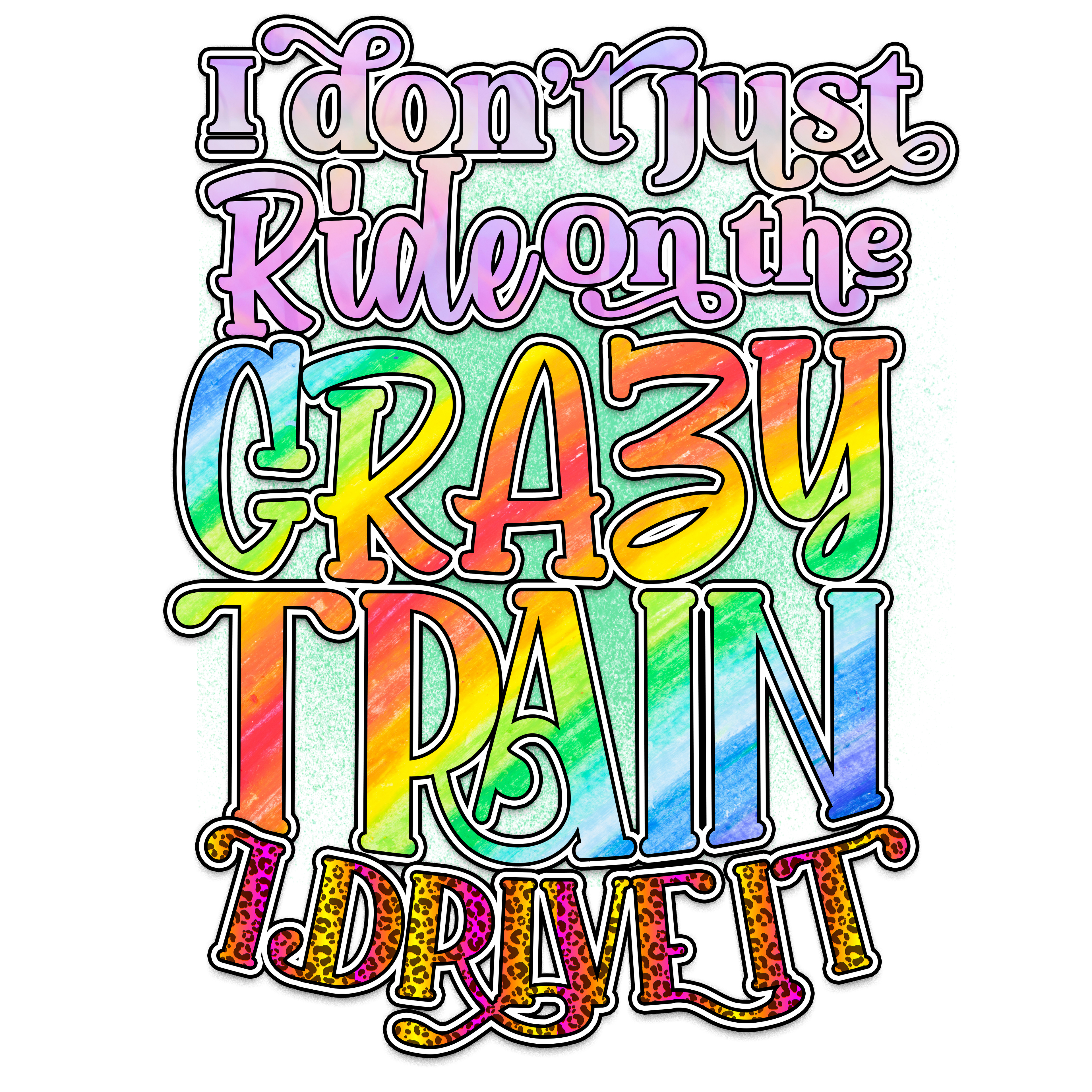 15oz SUBLIMATED CERAMIC COFFEE MUG - Crazy Train