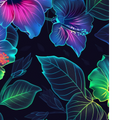 20oz SUBLIMATED DUO SKINNY TUMBLER - Neon Glowing Hibiscus 2