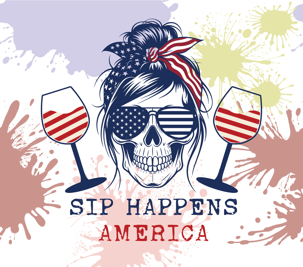 20oz SUBLIMATED DUO SKINNY TUMBLER - Sip Happens America