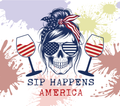 20oz SUBLIMATED DUO SKINNY TUMBLER - Sip Happens America