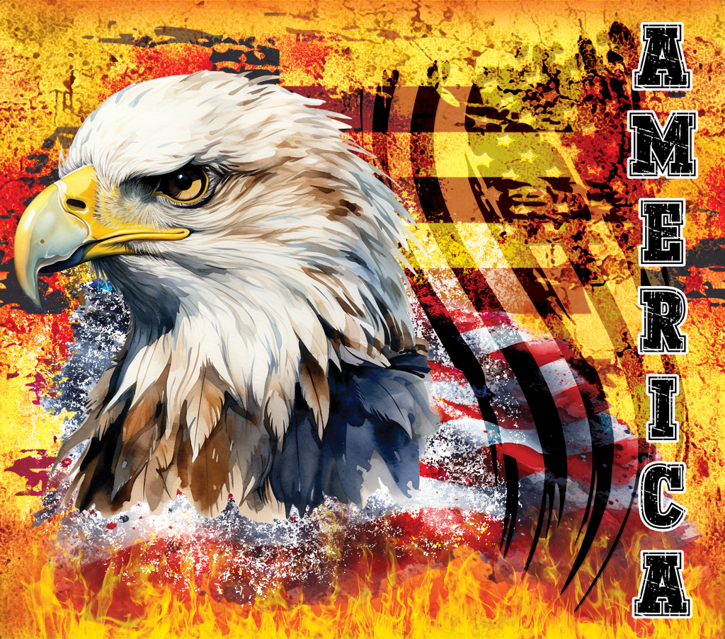 20oz SUBLIMATED DUO SKINNY TUMBLER - Soar High Eagle