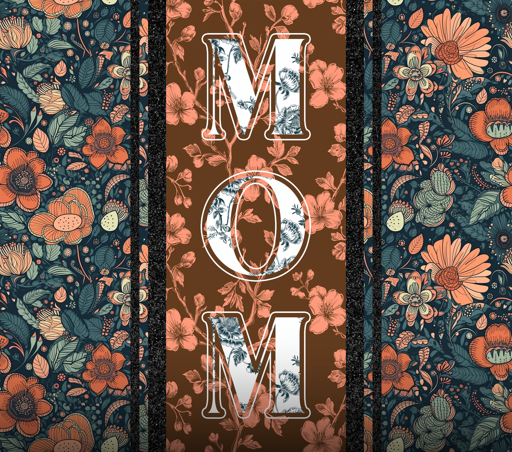 20oz SUBLIMATED DUO SKINNY TUMBLER - Vintage Bloom Mom