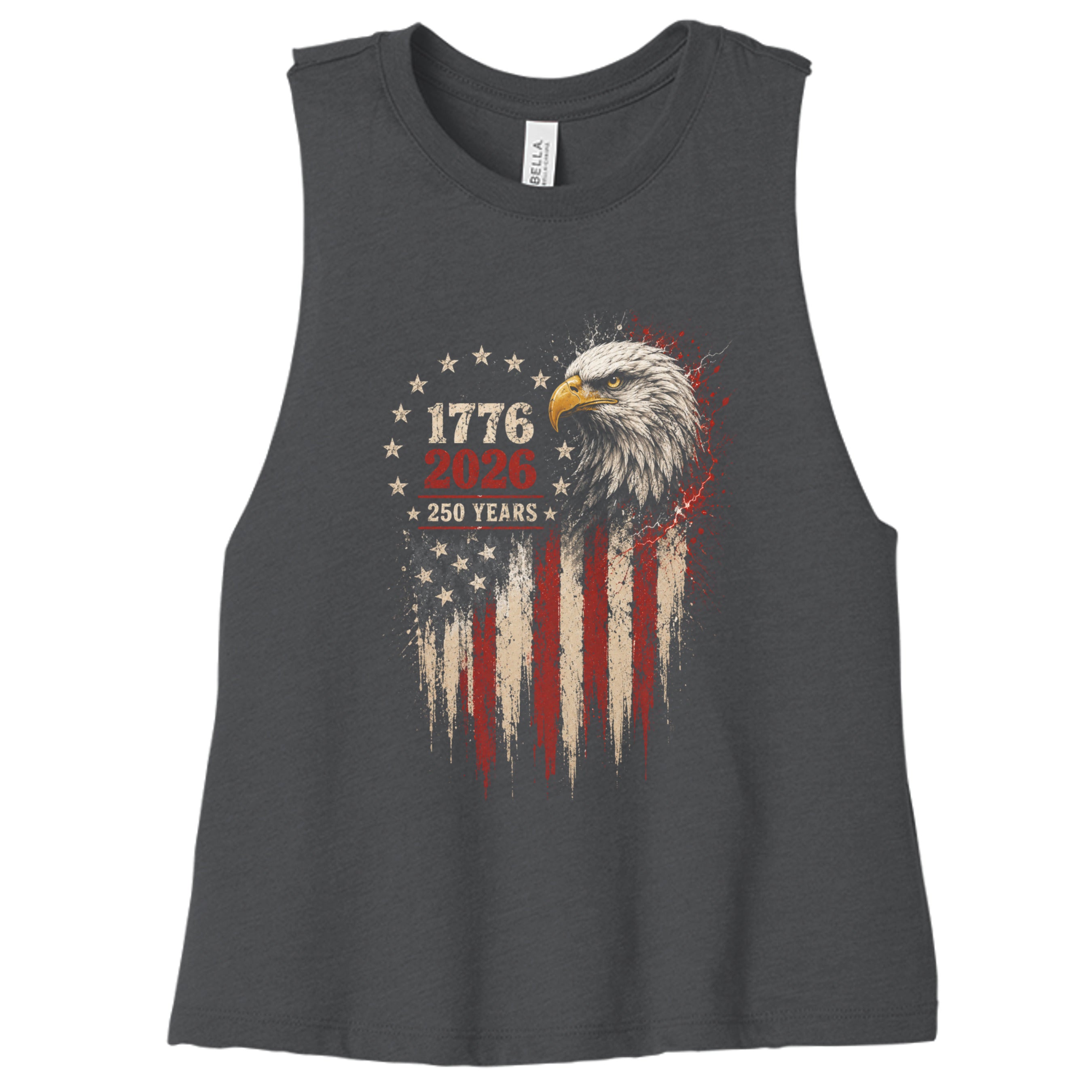 DARK GRY HEATHER - 6682 - FRONT