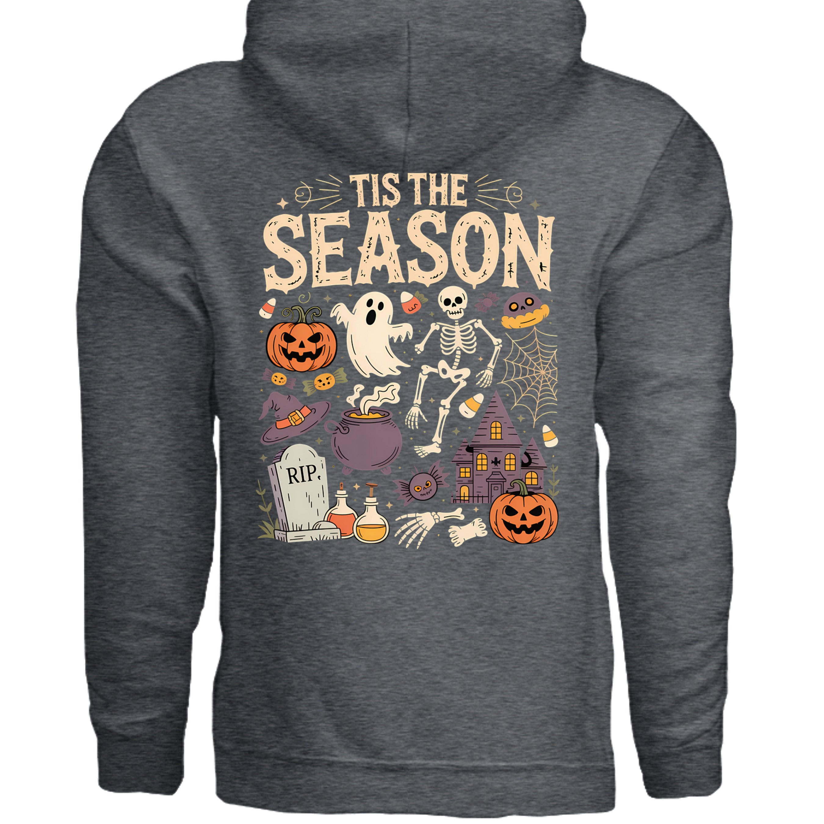 DARK HEATHER - G185 - BACK